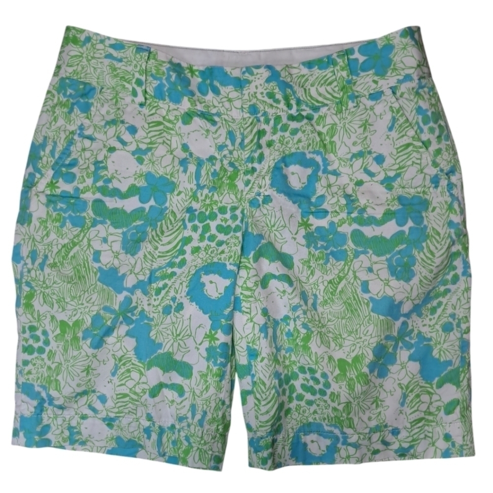 Lilly Pulitzer Chipper Shorts It's A Zoo Size 2 - Picture 2 of 14